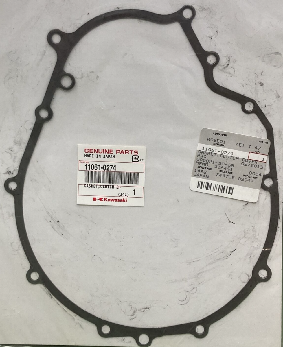 NEW GENUINE KAWASAKI 11061-0274 CLUTCH COVER GASKET