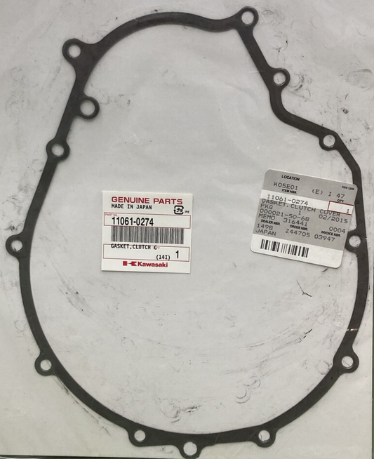 NEW GENUINE KAWASAKI 11061-0274 CLUTCH COVER GASKET