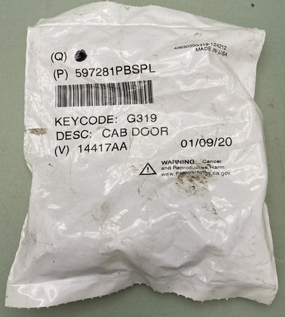 NEW REPLACES PETERBILT 597281PBSPL KITCYL & KEY CAB DOOR W/KEY