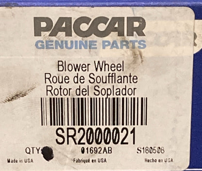NEW GENUINE PACCAR SR2000021 BLOWER WHEEL