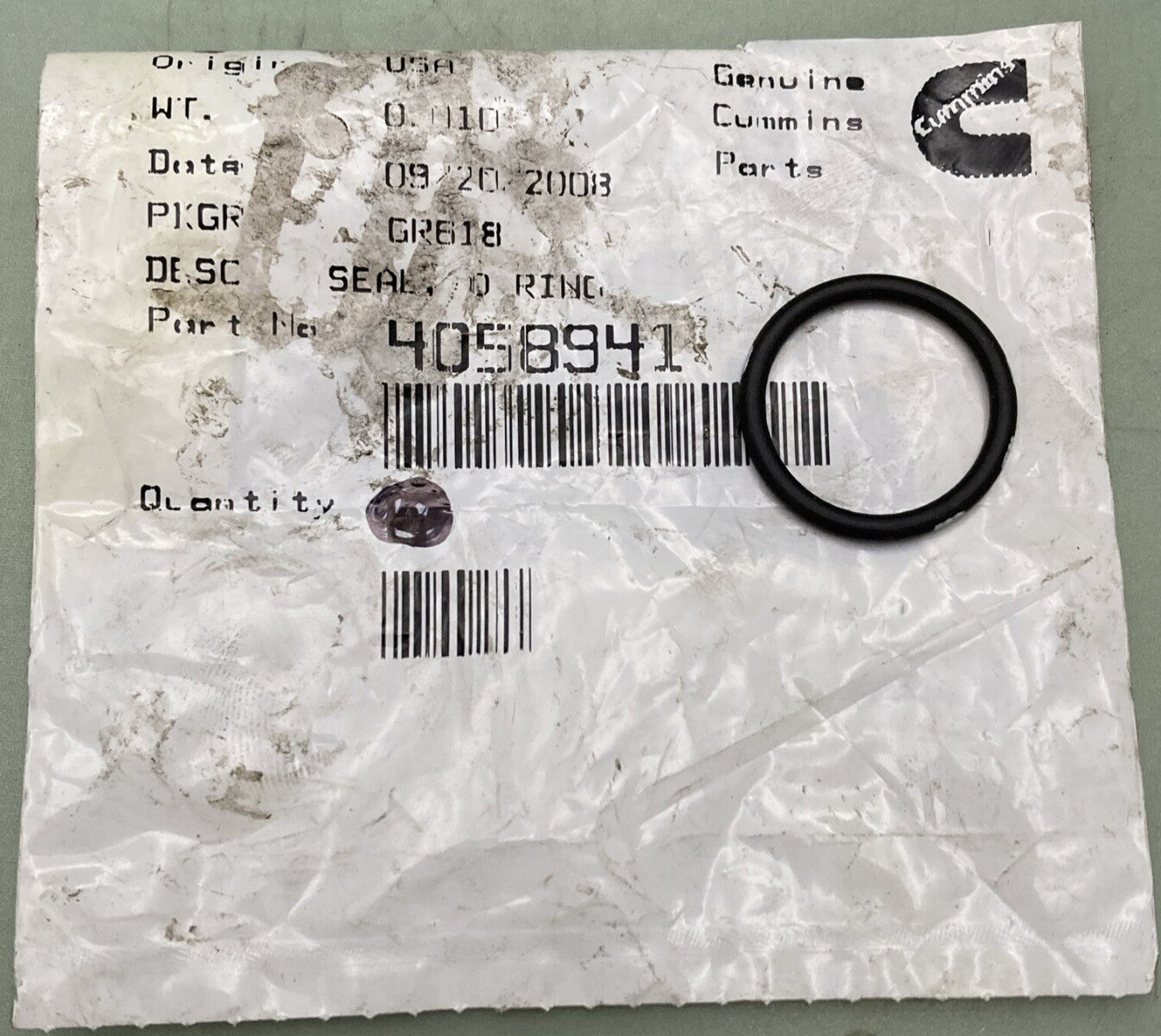 NEW GENUINE CUMMINS 4058941 Seal Ring / Washer