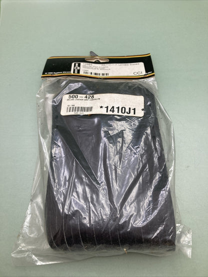 NEW CUSTOM CHROME 10986 DELUXE LEATHER GRIP COVERS, BLACK FRINGE