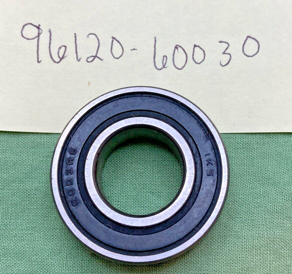 NEW REPLACES HONDA 96120-60030 SEALED BEARING, BALL 6003RS
