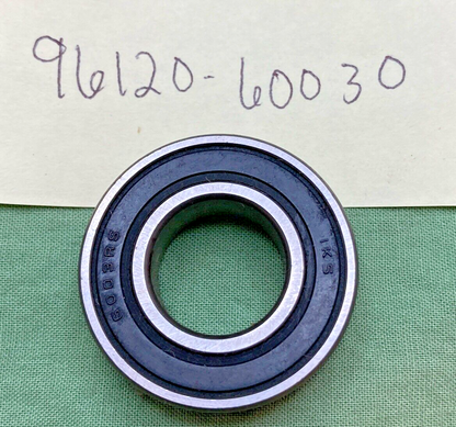NEW REPLACES HONDA 96120-60030 SEALED BEARING, BALL 6003RS