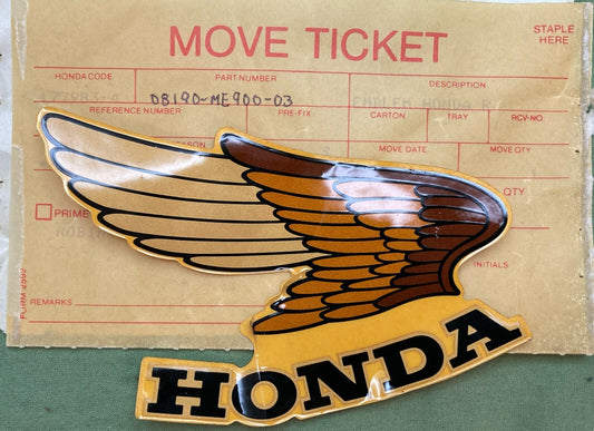 NEW GENUINE HONDA 08190-MF900-03 EMB. R. TANK