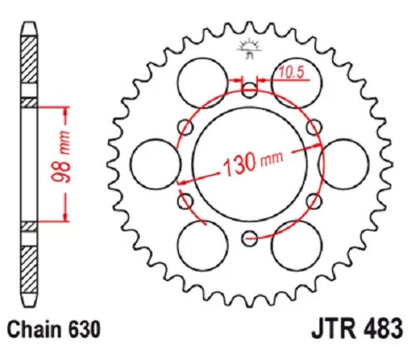 NEW GENUINE JT JTR483.35 35 TOOTH REAR SPROCKET  KAWASAKI