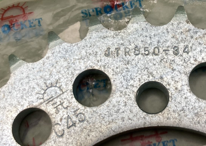 NEW GENUINE JT JTR850-34 34 T CARBON STEEL REAR SPROCKET YAMAHA
