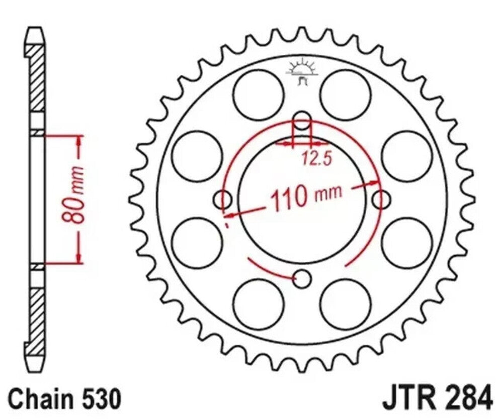 NEW GENUINE JT JTR284.39 39 T REAR SPROCKET HONDA