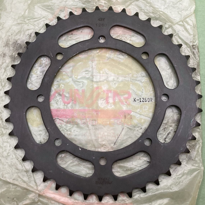 NEW SUNSTAR K-1260R 43 T STEEL REAR SPROCKET KAWASAKI 2-353243