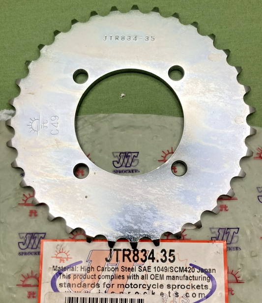 NEW GENUINE JT JTR834.35 35 T HIGH CARBON STEEL REAR SPROCKET YAMAHA