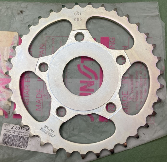 NEW GENUINE SUNSTAR 2-301735 35 TOOTH STEEL REAR SPROCKET HONDA H01-965-000-35