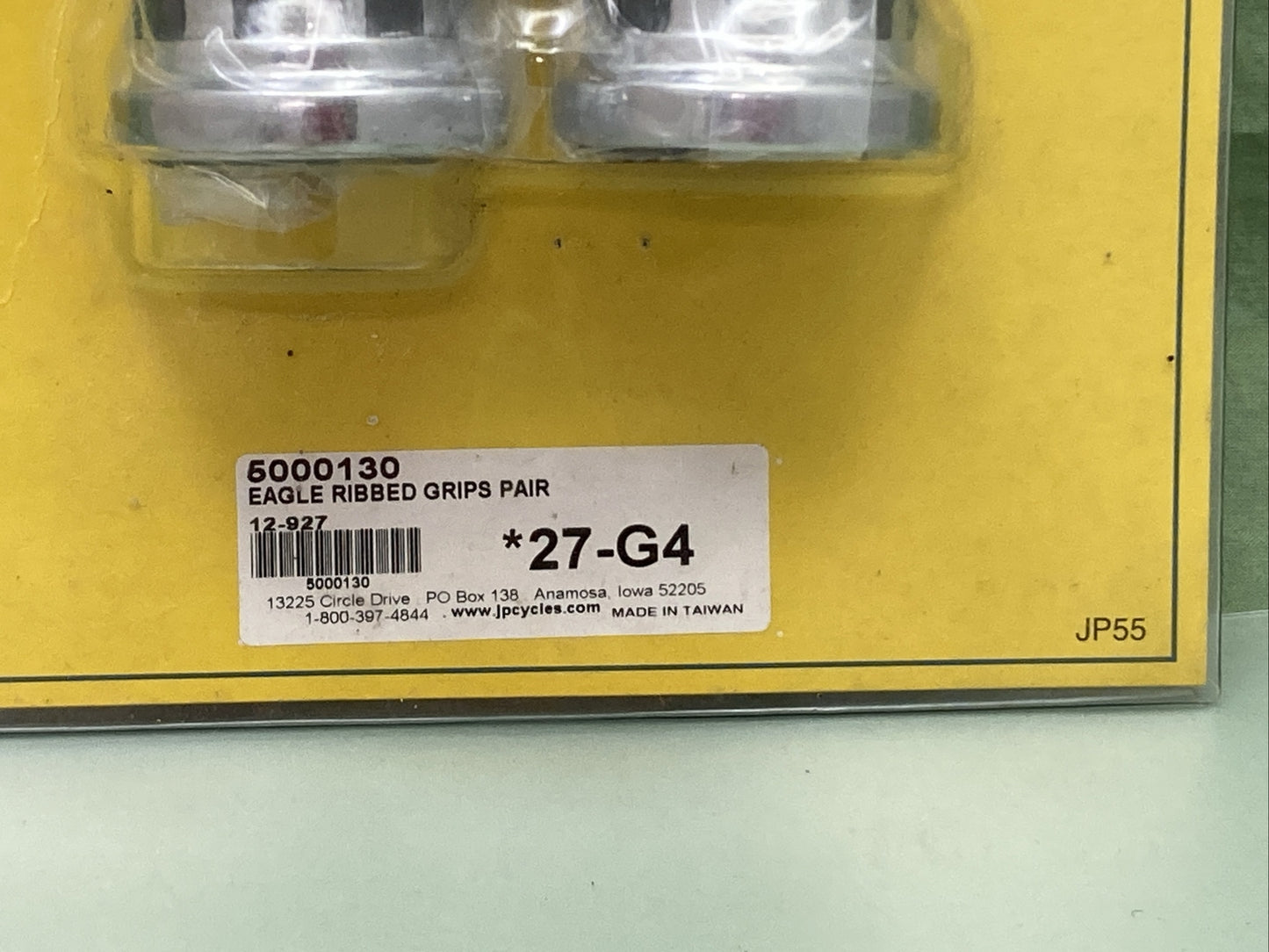 NEW J&P CYCLES JP55 EAGLE RIBBED GRIPS PAIR