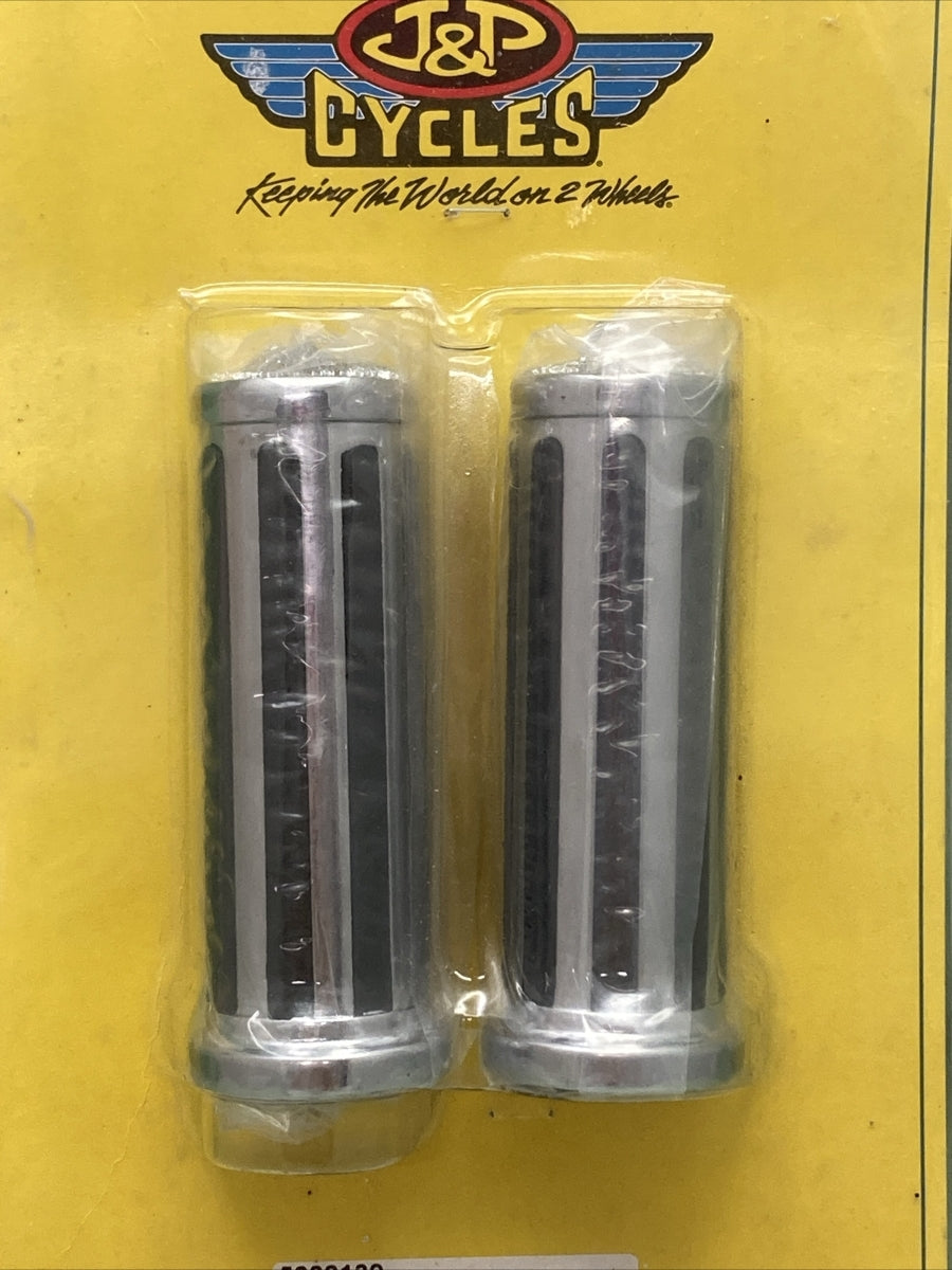 NEW J&P CYCLES JP55 EAGLE RIBBED GRIPS PAIR