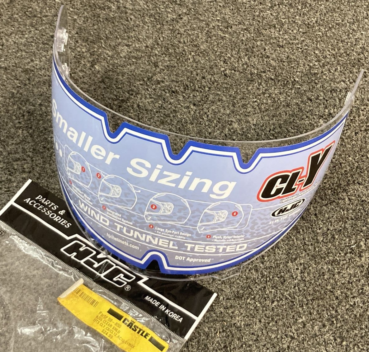 NEW HJC HJ-05 Helmet Visor Face Shield YOUTH CLEAR 59-850