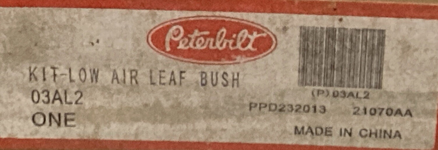 NEW GENUINE PETERBILT 03AL2 LOW AIR LEAF BUSHING KIT