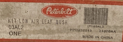 NEW GENUINE PETERBILT 03AL2 LOW AIR LEAF BUSHING KIT