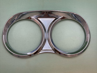 NEW GENUINE UP 41254 CHROME PLASTIC CENTER DUAL GAUGE COVER FOR PETERBILT