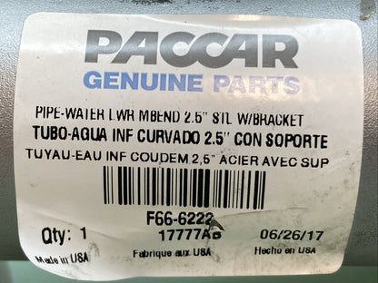 NEW GENUINE PACCAR F66-6222 PETERBILT Pipe-Water Lwr Mbend 2.5" St