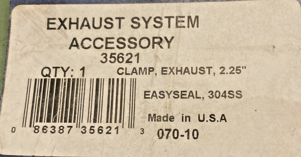 NEW GENUINE EASY SEAL 35621 2.25" EXHAUST CLAMP