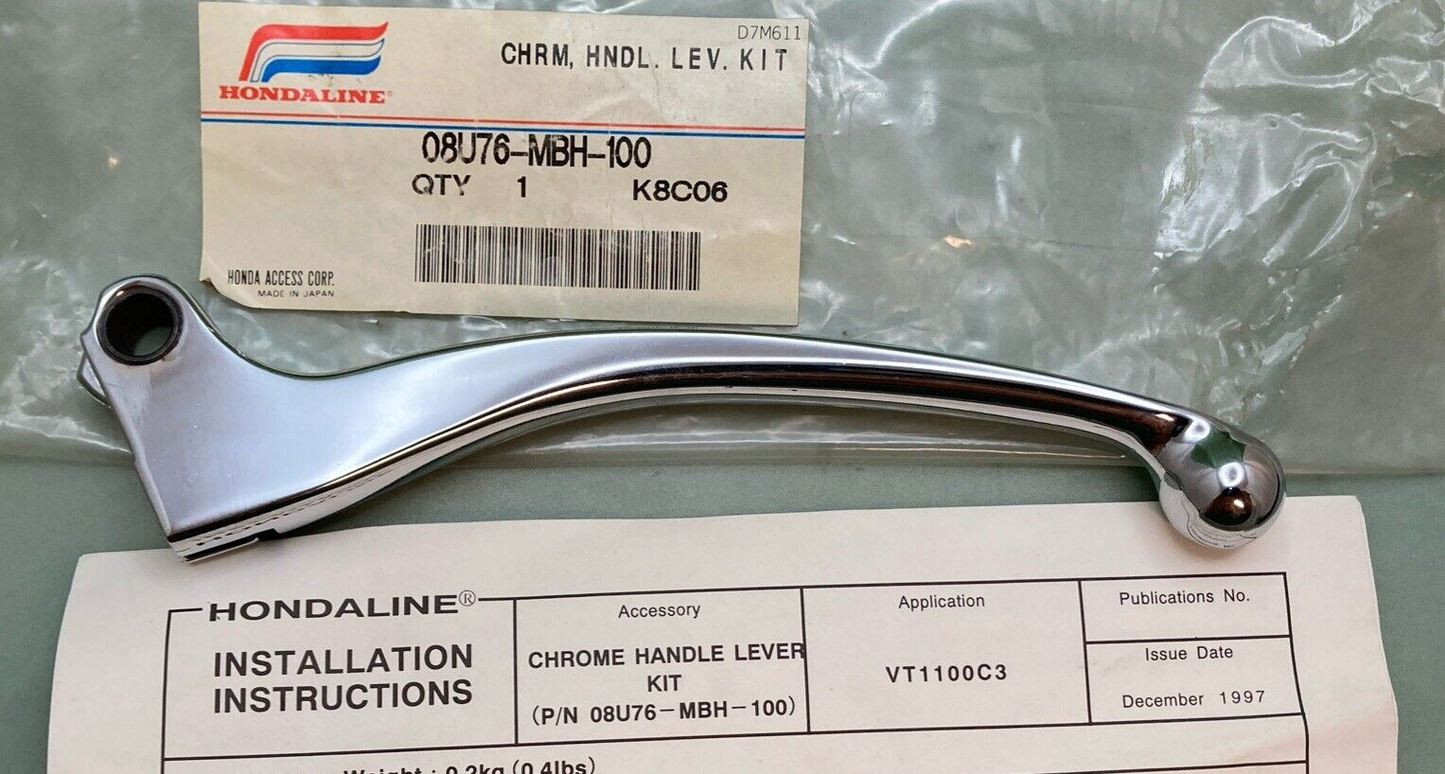 NEW GENUINE HONDA 08U76-MBH-100 CHROME H/B LEVERS KT