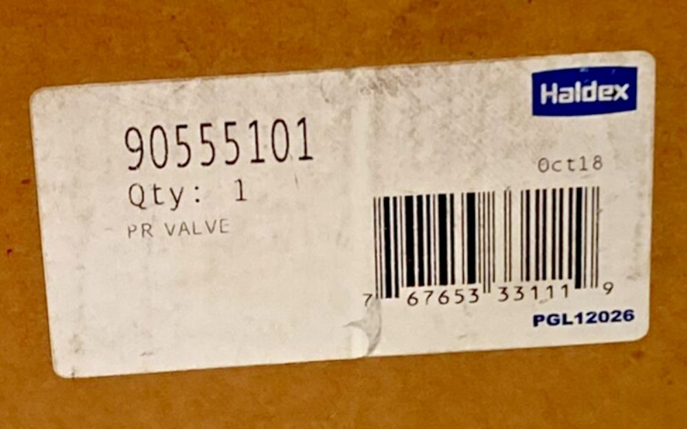 NEW HALDEX 90555101 PR VALVE