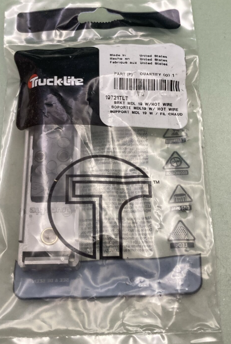 NEW TRUCK-LITE 19721TLT BRACKET MODEL 19 WITH HOT WIRE