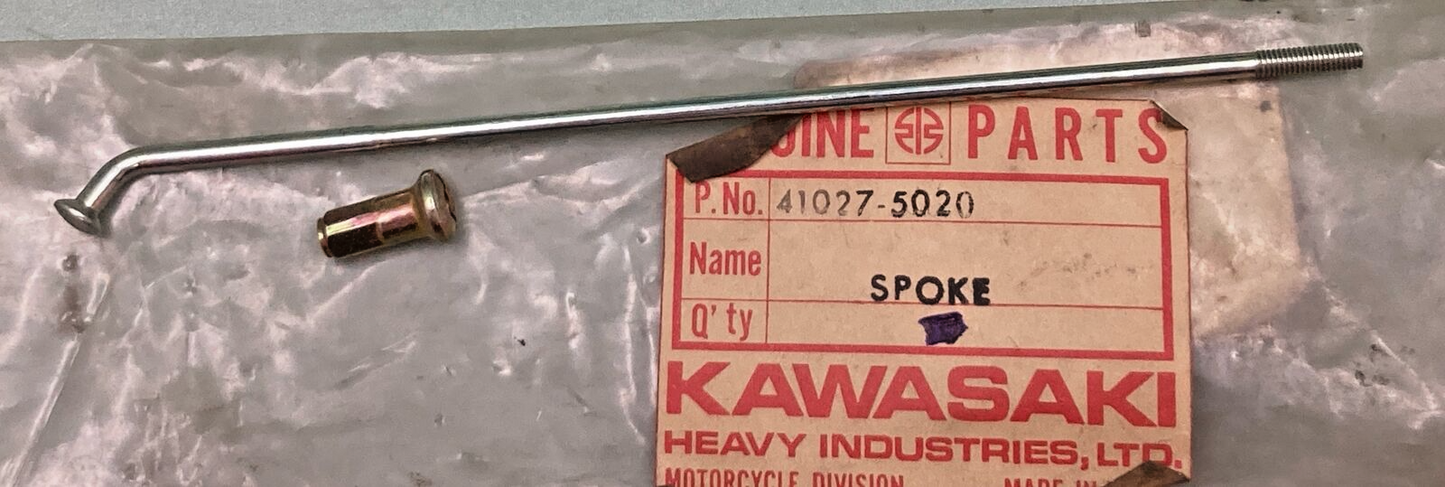 NEW GENUINE KAWASAKI 41027-5020 SPOKE REAR 146MM X 127.5 '79-'80 KX80