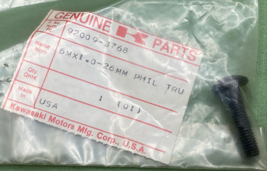 NEW GENUINE KAWASAKI 92009-3768 SCREW 6X26 JETSKI