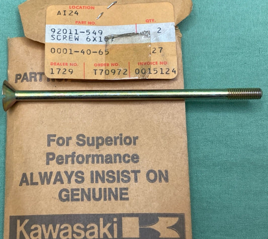 NEW REPLACES KAWASAKI 92011-549 SCREW 6X107 STARTER MOTER JETSKI
