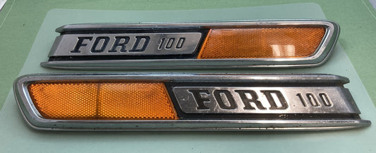 FORD F100 LH C8TB-16721-A / RH C8TB-16720-A HOODSIDE EMBLEMS 67-72