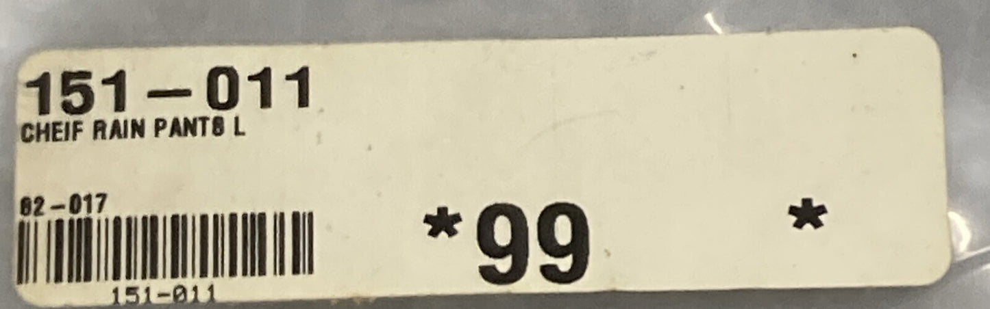 NEW GENUINE INDIAN 151-011 CHIEF RAIN PANTS L