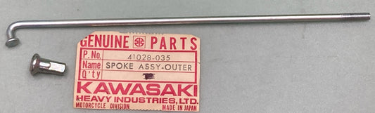 QTY 8 NEW GENUINE KAWASAKI 41028-035 SPOKE OUTER ASSEMBLY