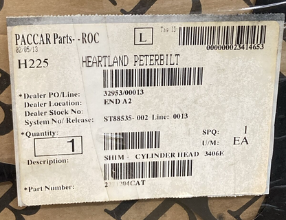 NEW REPLACES CAT 2271204CAT GASKET SPACER PLATE