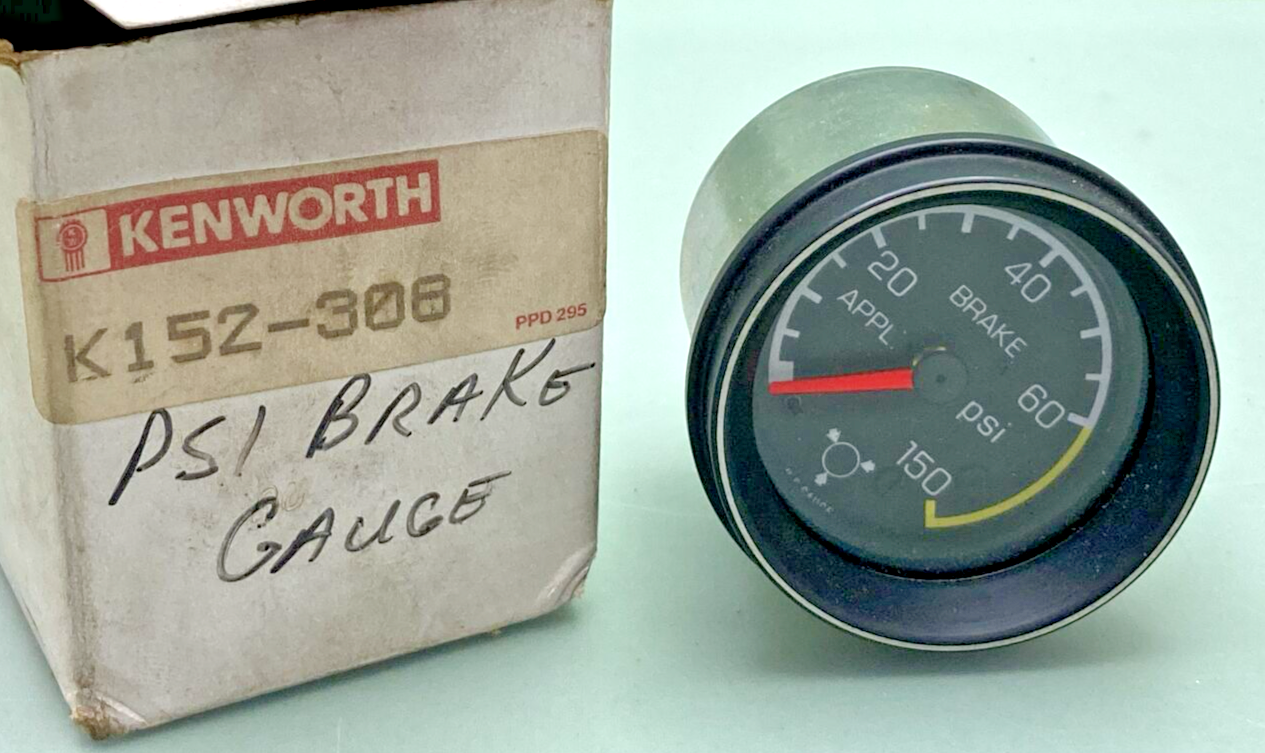NEW KENWORTH K152-308 PSI BRAKE GAUGE
