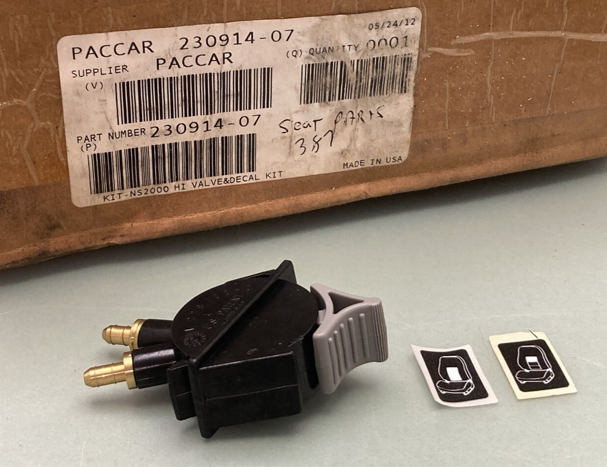 NEW GENUINE PACCAR 230914-07 Hi Valve & Decal Kit