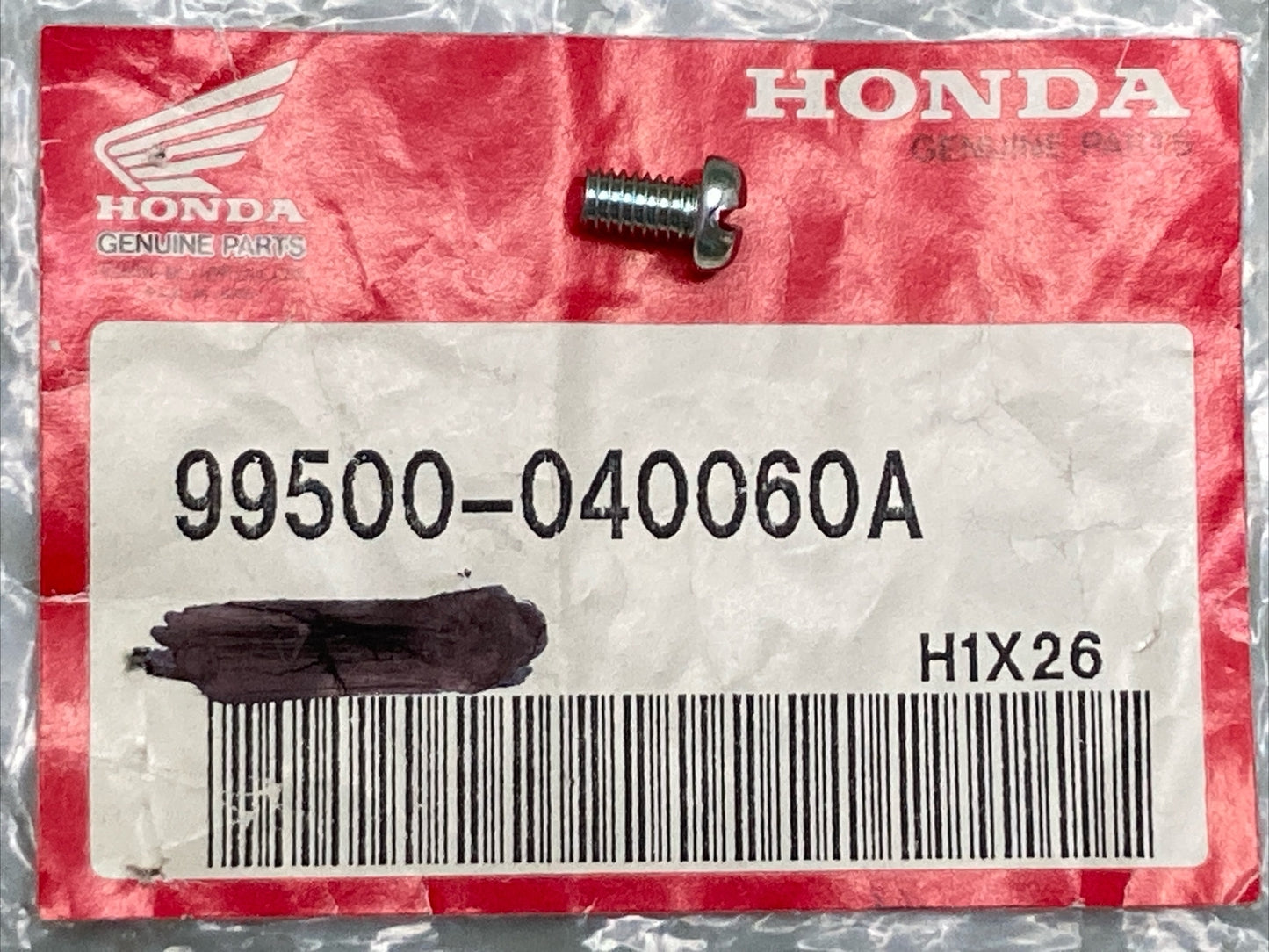 QTY 2 NEW GENUINE HONDA 99500-04006-0A SCREW, HOLLOW PAN (4X6)