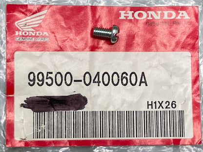 QTY 2 NEW GENUINE HONDA 99500-04006-0A SCREW, HOLLOW PAN (4X6)