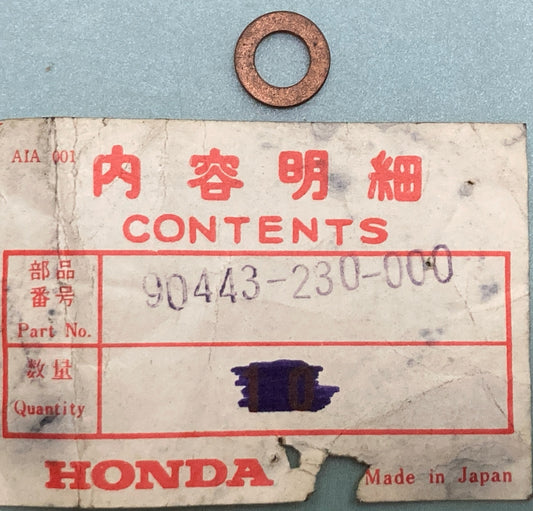 NEW GENUINE HONDA 90443-230-000 WASHER, SEALING (7MM)