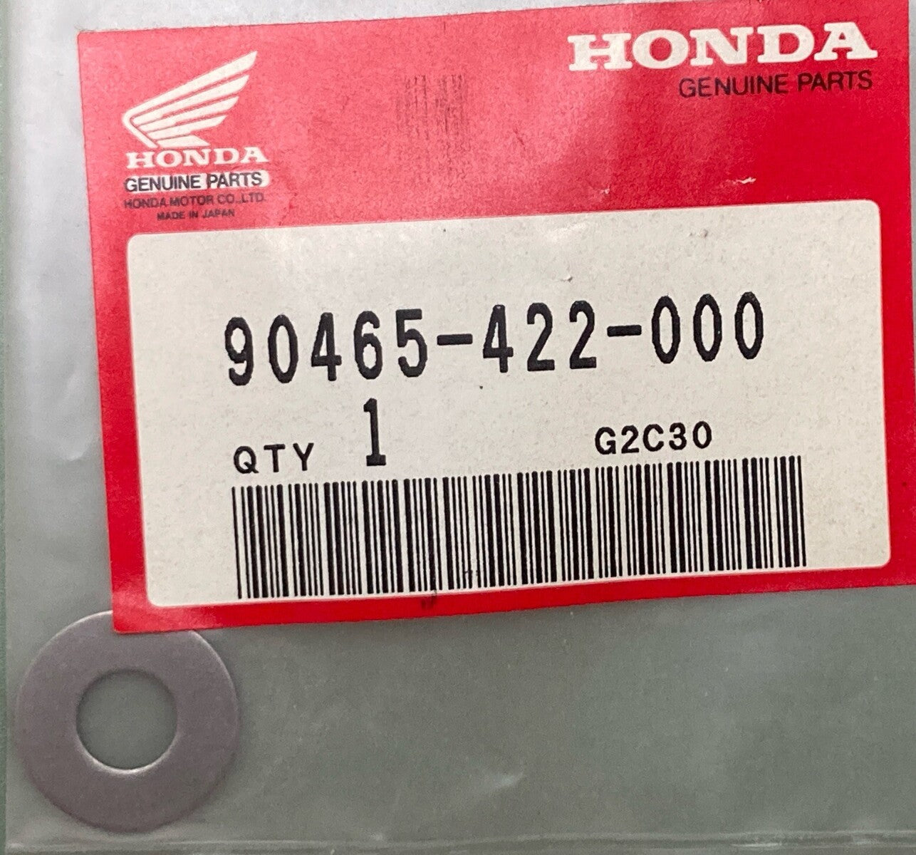 NEW GENUINE HONDA 90465-422-000 THRUST WASHER 8MM