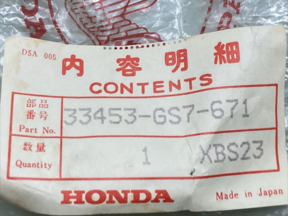 NEW GENUINE HONDA 33453-GS7-671 BASE LEFT FRONT TURN SIGNAL