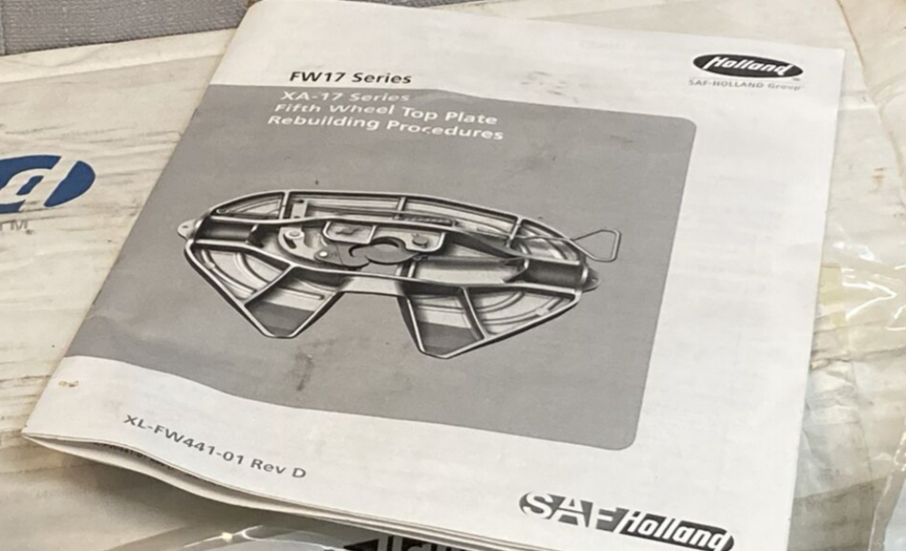 NEW SAF HOLLAND RK-17-A-L FIFTH WHEEL REBUILD KIT, INCOMPLETE KIT