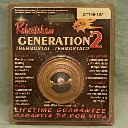 NEW GENUINE ROBERTSHAW GT759-197 GENERATION 2 THERMOSTAT