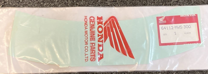 NEW GENUINE HONDA 64112-MW5-300 SCREEN GARNISH "ANNIVERSARY EDITION" SILVER