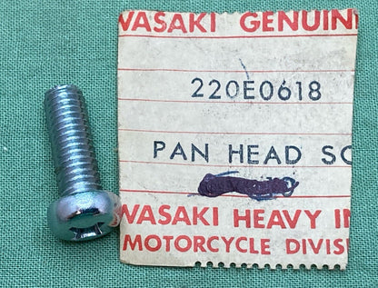 NEW GENUINE KAWASAKI 220E0618 SCREW-PAN HEAD,6X18