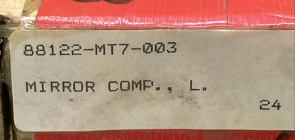 NEW HONDA 88122-MT7-003 MIRROR LEFT BLACK