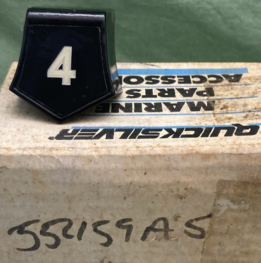 NEW GENUINE MERCURY QUICKSILVER 55459A5 RETAINER #4 EMBLEM TOP COWL ASM