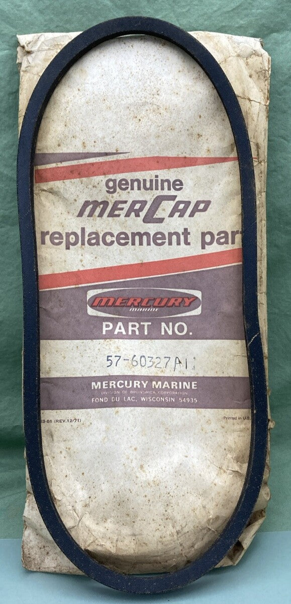 NEW GENUINE MERCURY QUICKSILVER 57-60327A1 V BELT WATER PUMP OUTBOARD 120-165HP