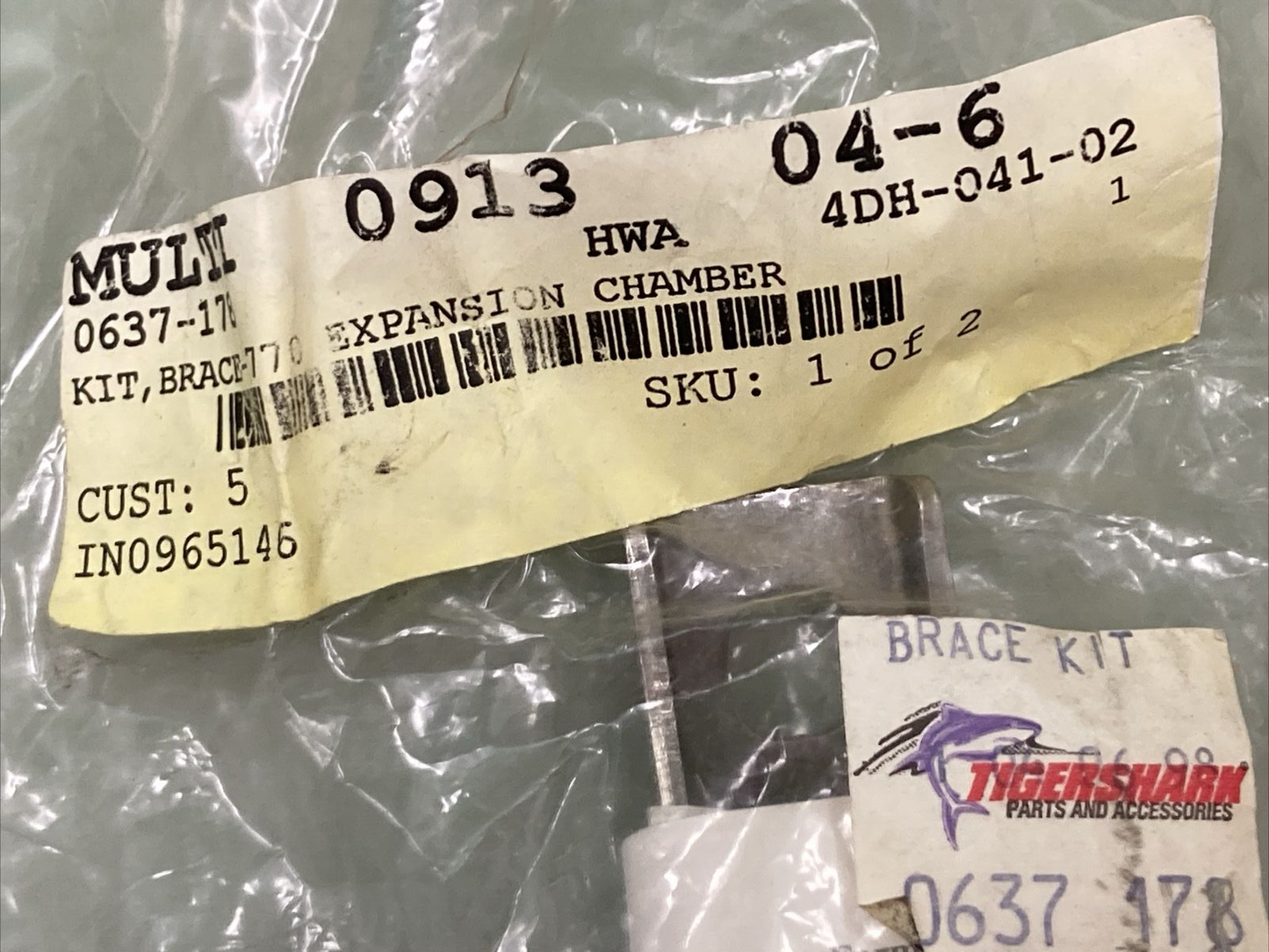 NEW ARCTCO TIGERSHARK 0637-178 KIT BRACE EXPANSION CHAMBER COMPLETE KIT