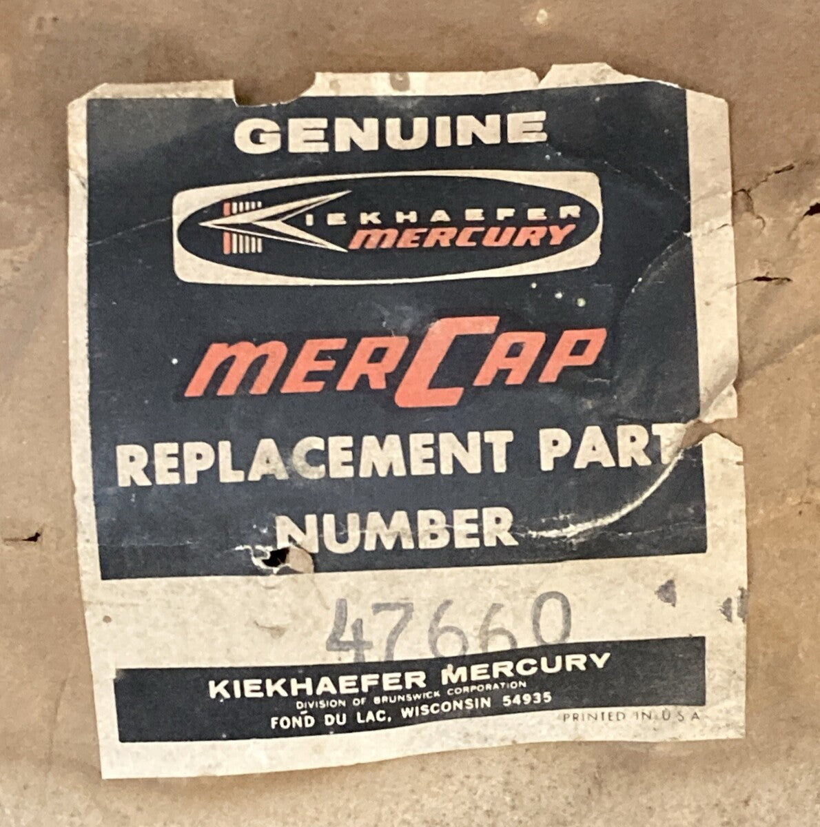 GENUINE MERCURY QUICKSILVER 47660 Cylinder, Blk, Crankcase Asm Outboard 90-100HP