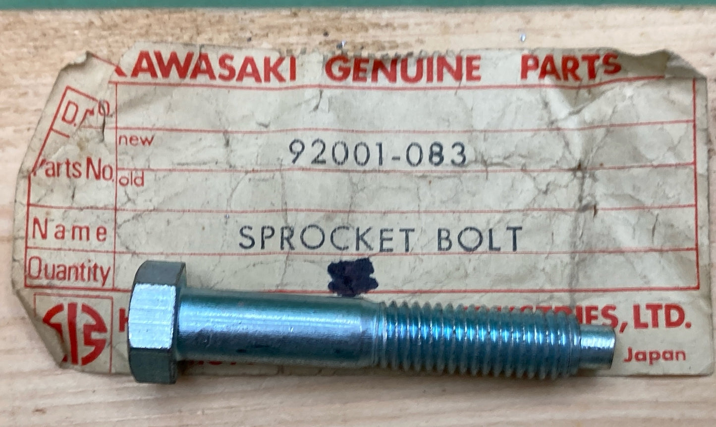 QTY 2 NEW GENUINE KAWASAKI 92001-083 BOLT SPROCKET